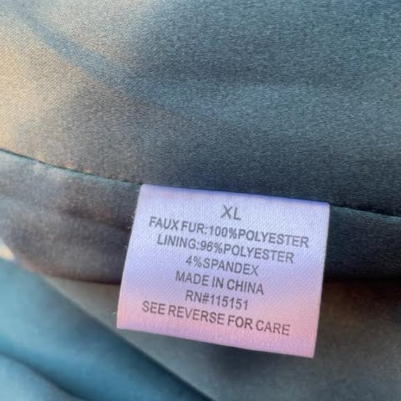 Green Faux Fur Vest - Picture 6 of 7